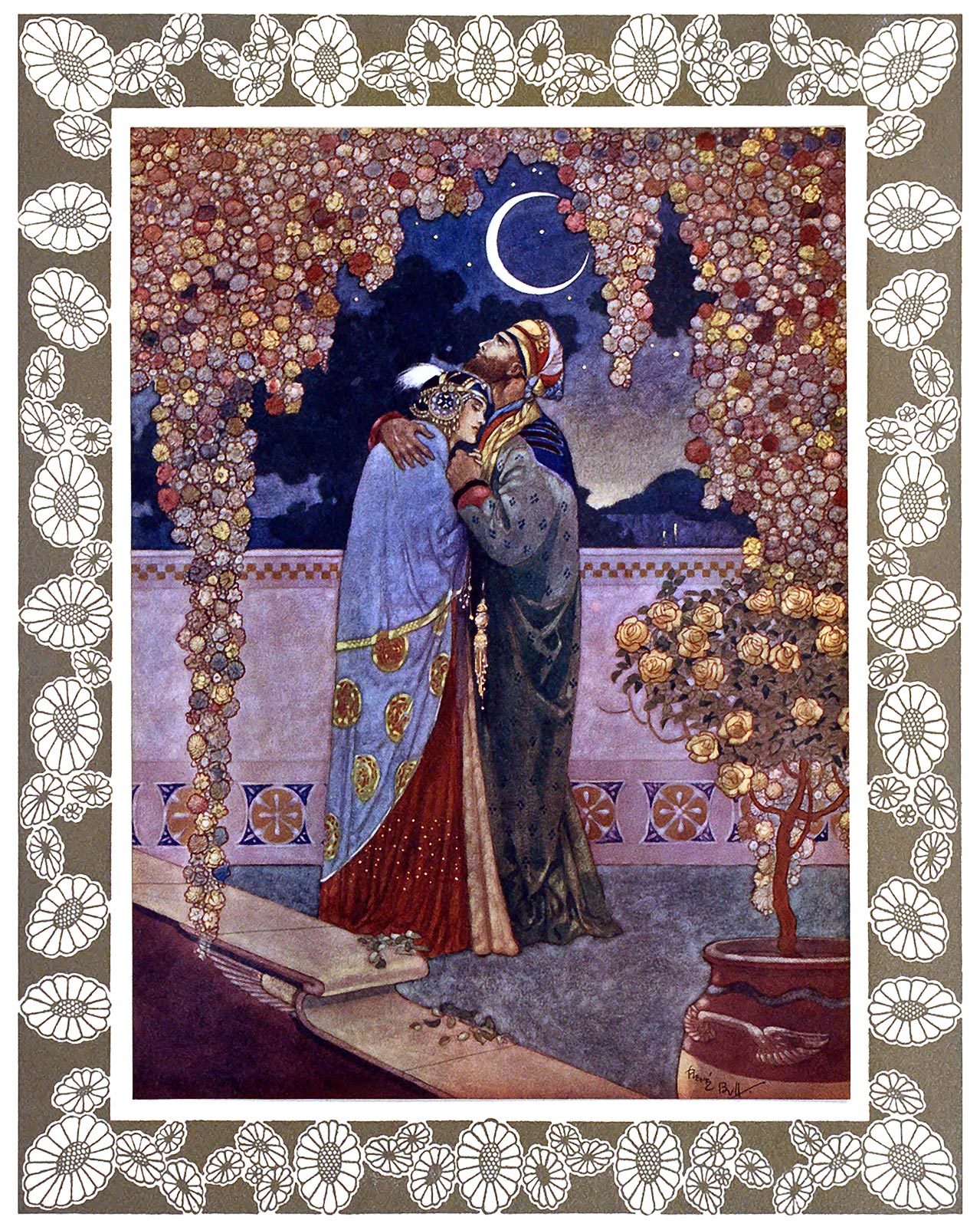 oldbookillustrations:  Ah love! could thou and I with fate conspire.  René Bull,