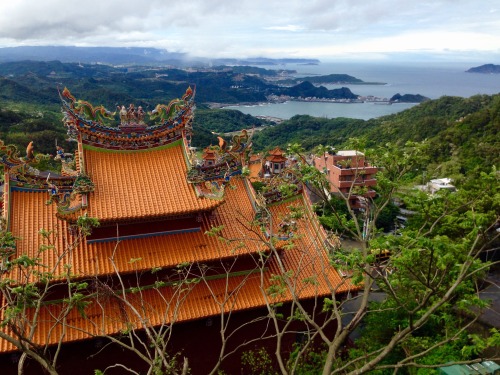 The view from the mountain side in Jiu-Fen, Taiwan