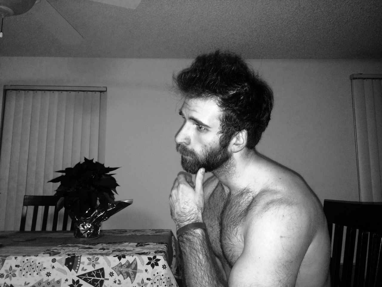craggs13:  Inquisitive interior designer ponders his next project to liven up his