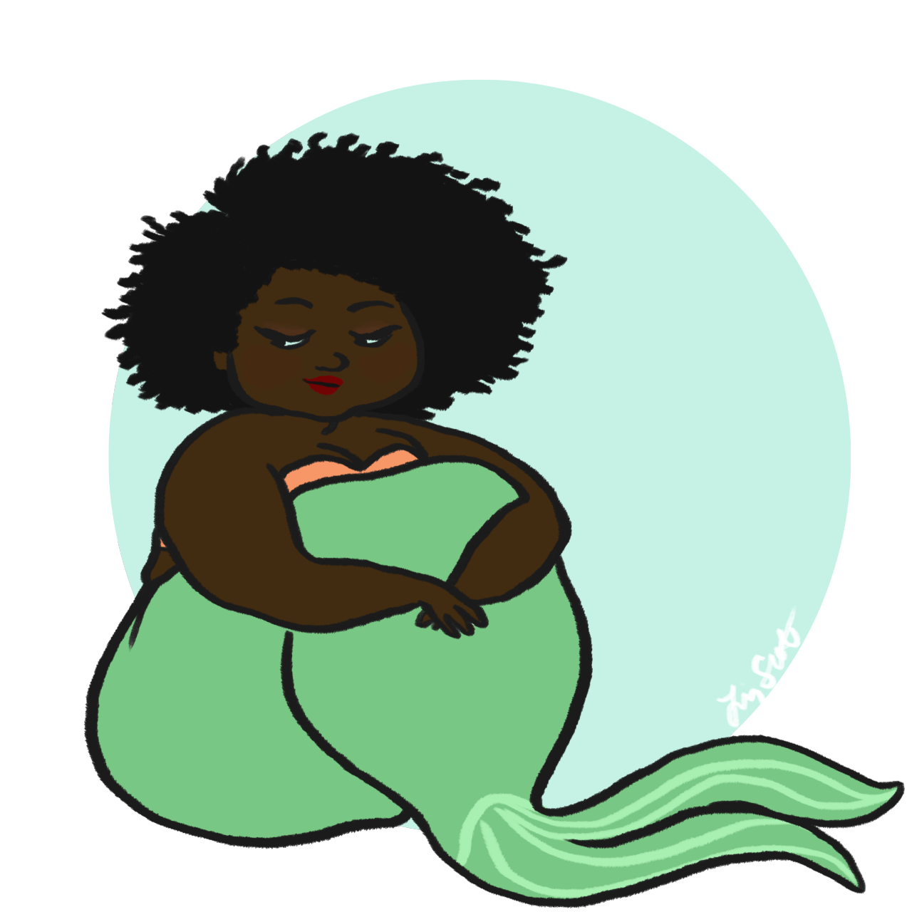 mrrobotico:  lizzywhimsy:   I was in a mermaid mood tonight   Love