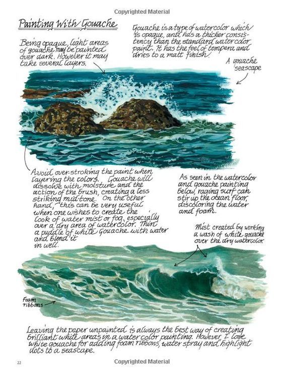 anatoref:  How to Draw a WaveRow 1 &amp; 2Row 3: Left (by Diana Huang), RightRow