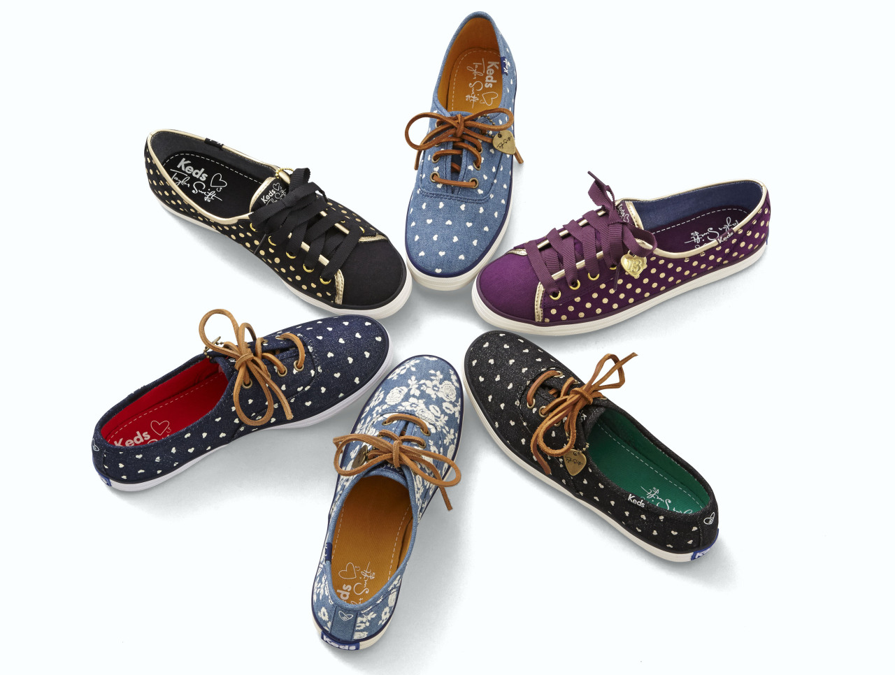 keds:  Fall in love again and again with the new taylorswift for Keds collection. 