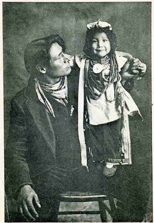 ruthhopkins:  &lsquo;Native Father &amp; child&rsquo; ~ Prince Albert, Saskatchewan c192