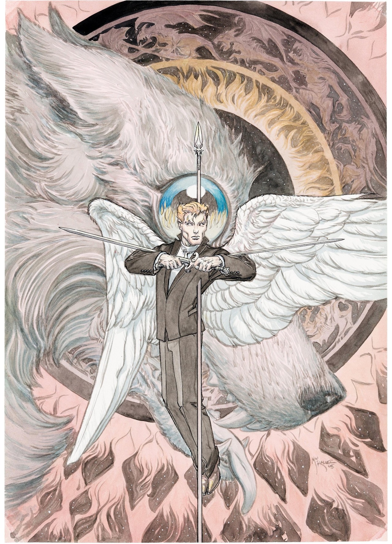 Download Lucifer Morningstar Dc Comics Wallpaper PNG