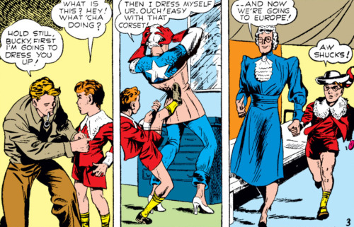 why-i-love-comics:Captain America Comics #2 - “Case No. 2″ (1941)written by Joe Simone &amp; Jack Ki