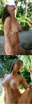 boldlyverylady:  my-milfs-list:One of those outdoor showers  Reblog or FOLLOW ME if you like this kind of photos!Facebook Tits