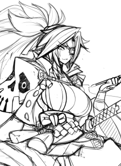 bizarrejuju:Baiken doodle