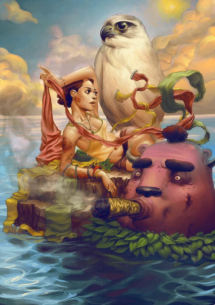 meridiandreams:  cross-connect:  Paul Davey, Jamaican Art Paul Davey aka on deviantArt