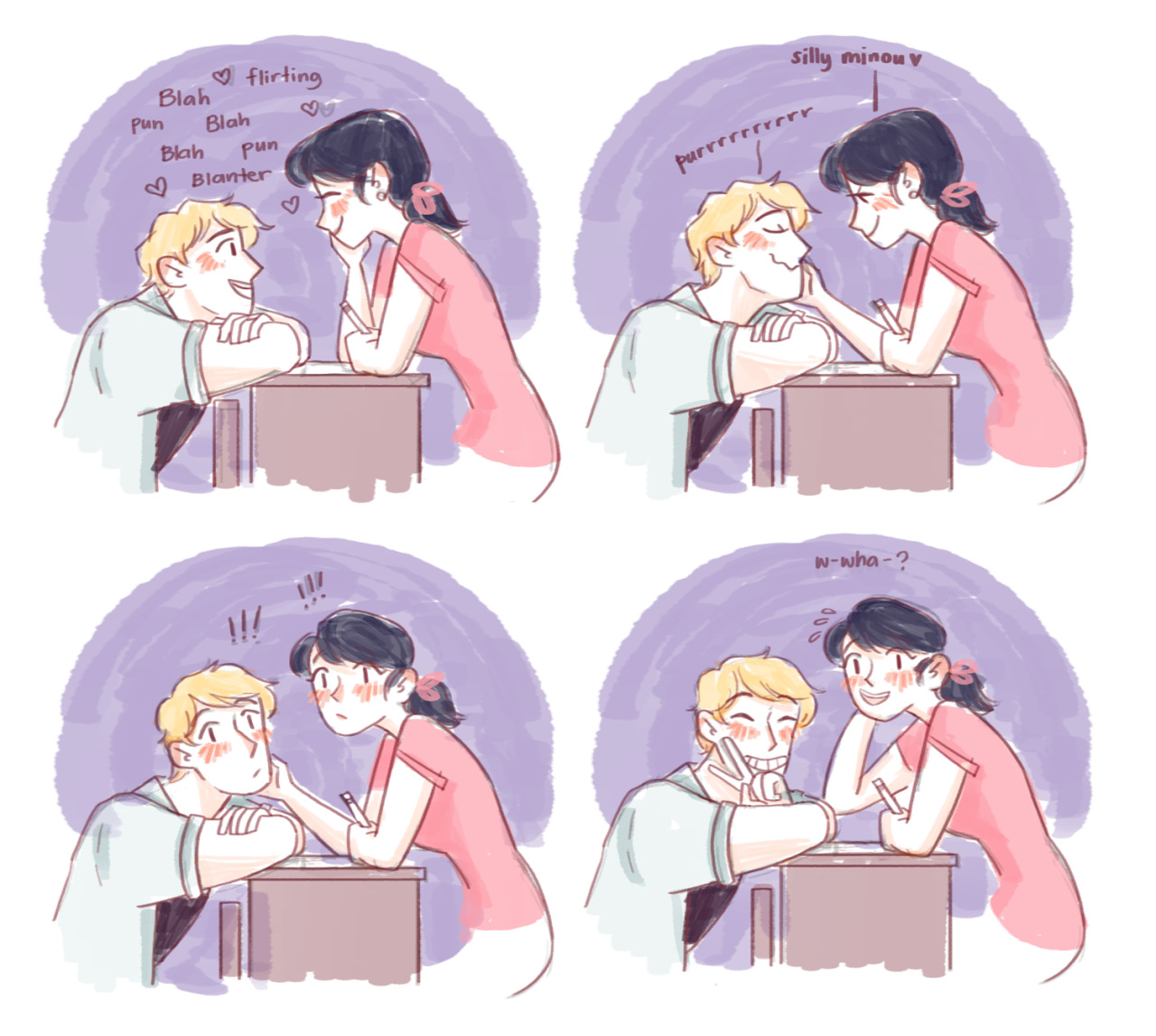 sofiaruelle:    There’s these two kids in my school who are always touching somehow.