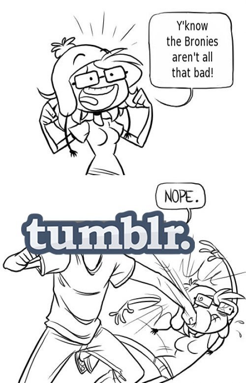 smallworldofbigal:  winwinstudios:  lennythereviewer:  A summary of Tumblr the past