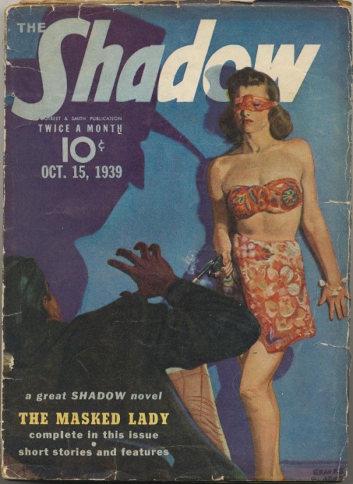 gentlemanlosergentlemanjunkie:The Shadow, October 15, 1939; cover art by Graves Gladney.