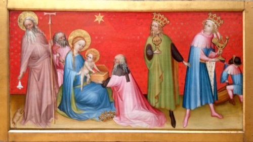 In honor of the Feast of the EpiphanyAdoration of the Magi with Saint Anthony Abbot, About 1390-1410