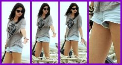 dadscarlove:  Selena Gomez up shorts pussy slip….