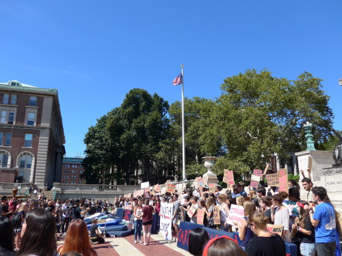 egoting:Some pictures from the rally today at Columbia. So much wonderful support for my sister an