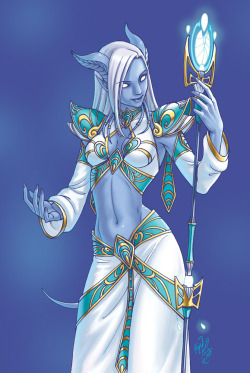 trinitycrescentrpg:  Draenei by Yulcha