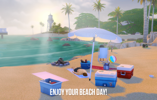 lumialoversims: How to: Build a beach in The Sims 4! Here’s something to hold my fellow beach-