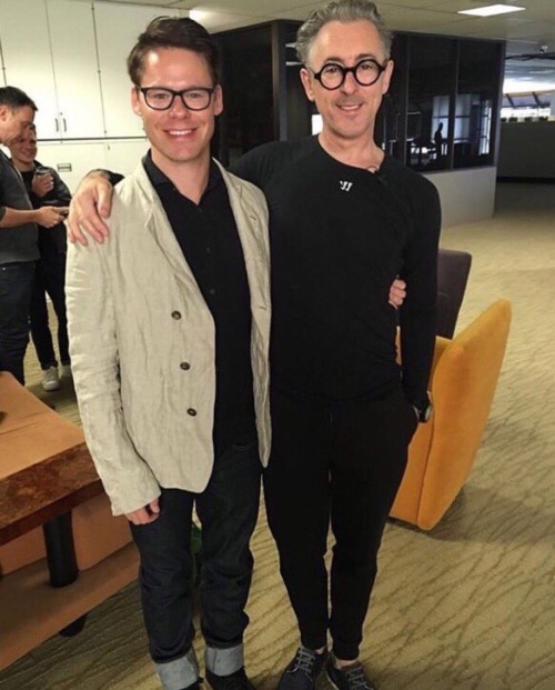 queer-as-klaine:How did I get lucky enough to get two pics of Randy and Alan together in the same da