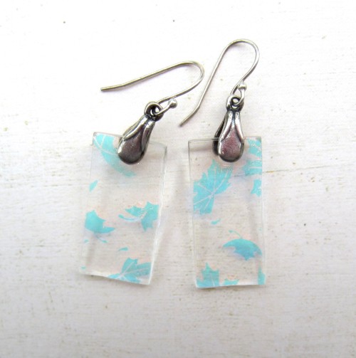 Some new fall leaves fused glass earrings for the fall season! You can find them and more in my Etsy