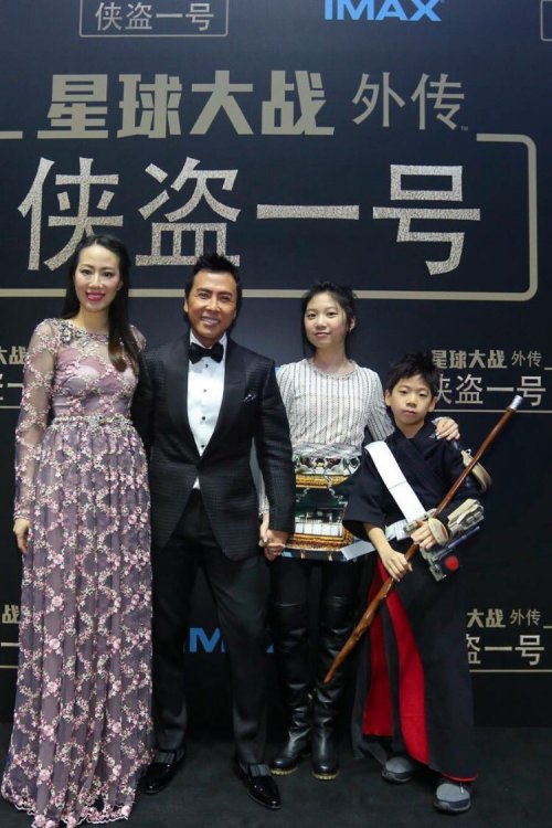 the-dark-jedi:Donnie Yen & his family“Now my kids know how cool their dad is,” said Donnie Yen, 