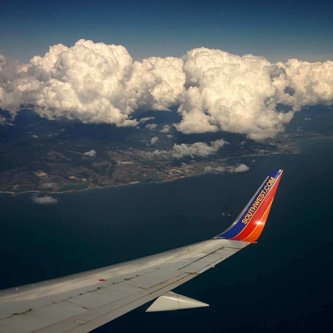 Awesome views coming into the bay area today. That SAN-SFO leg rocked!