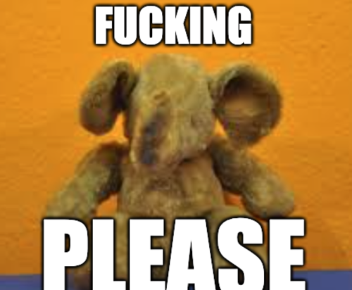 weaver-z:Had a dream where existentially tortured vintage elephant toys were the hot new meme