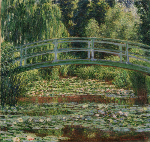 Claude Monet - The Japanese Footbridge and the Water Lily Pool, Giverny (1899)