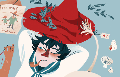 Small sneak peak of my contribution to the moomin fashion zine @mvalleyzine . That was the very firs