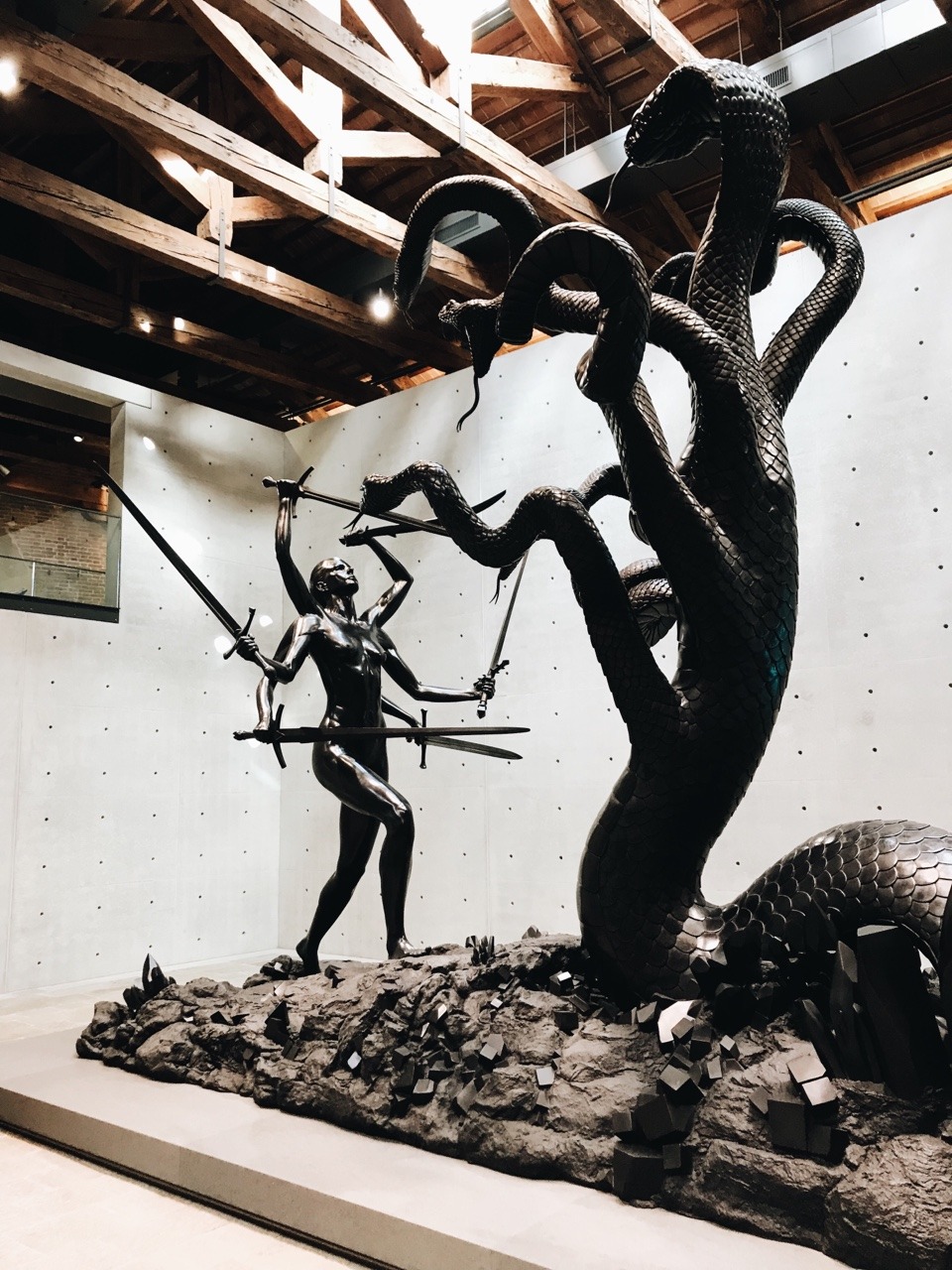 night-man-jon-gasca:    Damien Hirst at Punta Della Dogana. An all fake art exhibit
