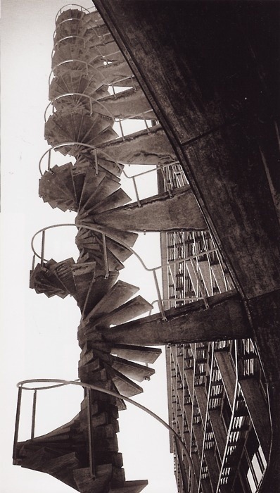 Marcel Breuer, East fire stair at the UNESCO Secretariat, Paris 1953.