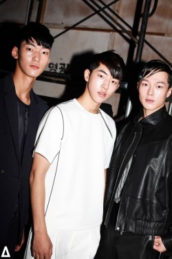 jjangkiyong:  Bakstage at LEIGH SS15 SFW shot by Aaron Park 