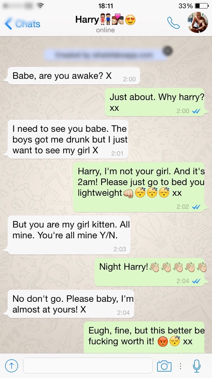 Harry styles imagine texts