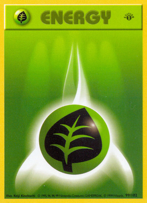 pastelgameboy:  Grass Energy Cards 