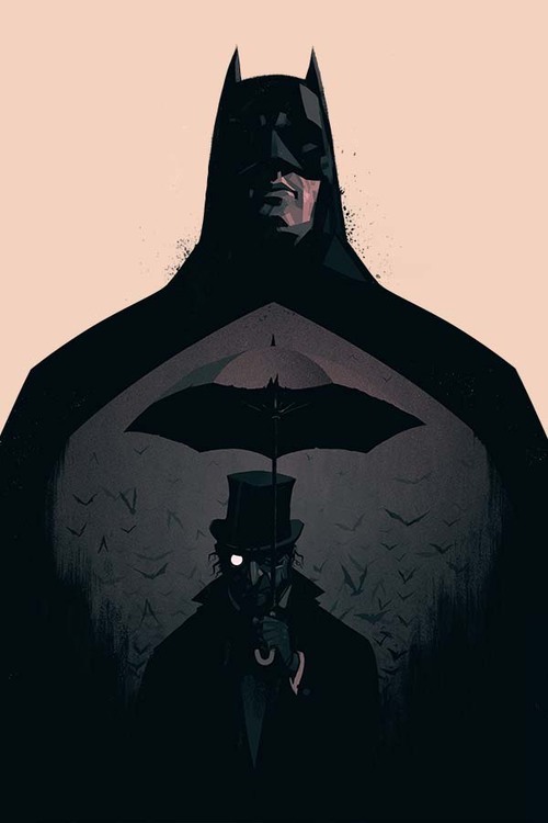 artchipel:  Olly Moss | on Tumblr - Batman Black and White