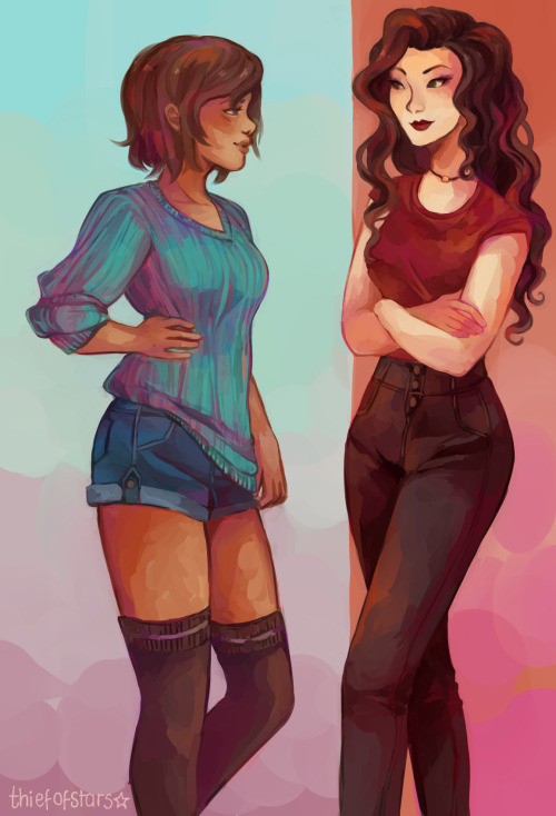 thiefofstars:  drew the babs in outfits ive been wearin a lot lately  <3