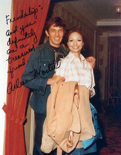 bonetreklockian:  Friendship: and you definitely are a treasured friend. Leonard Nimoy and Arlene Ma