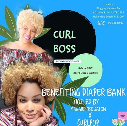#Repost with @maggierosesalon @curlpop are partying for an amazing cause! It’s all going down July 1