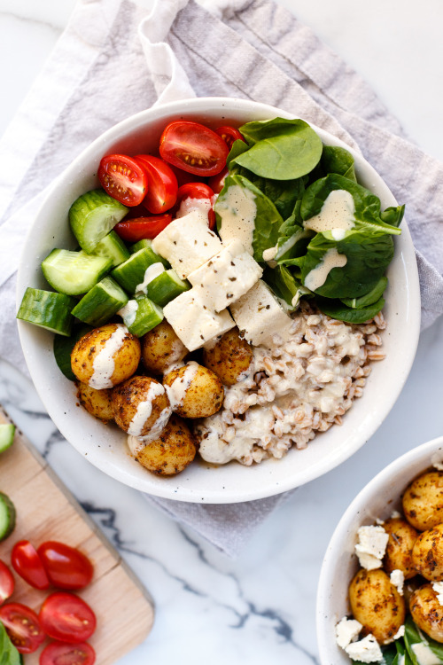 Vegan Mediterranean Bowl - ilovevegan.com