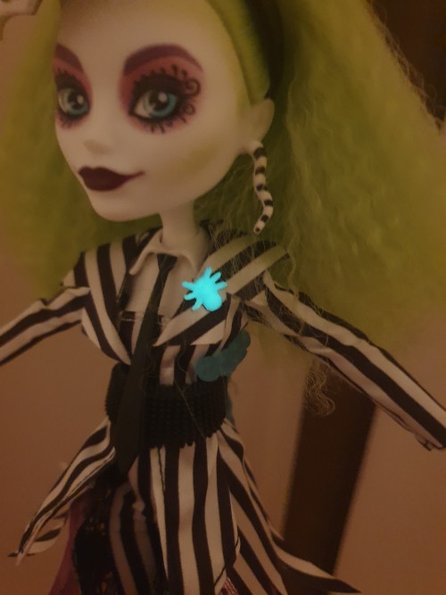 A While Back I Made A Glow In The Dark Bug Brooch For My Beetlejuice Doll
