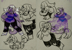 reallythinkaboutit:  Amethyst and Pearl Doodles