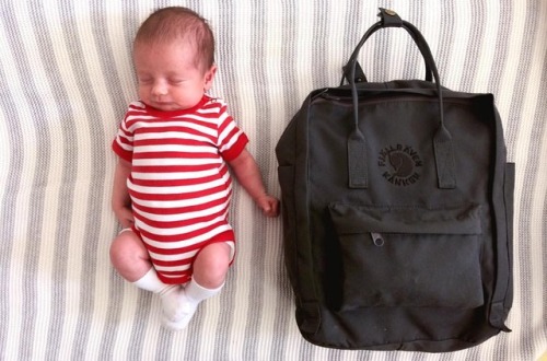 true adventure begins now! #adventurer #kanken #love #newborn