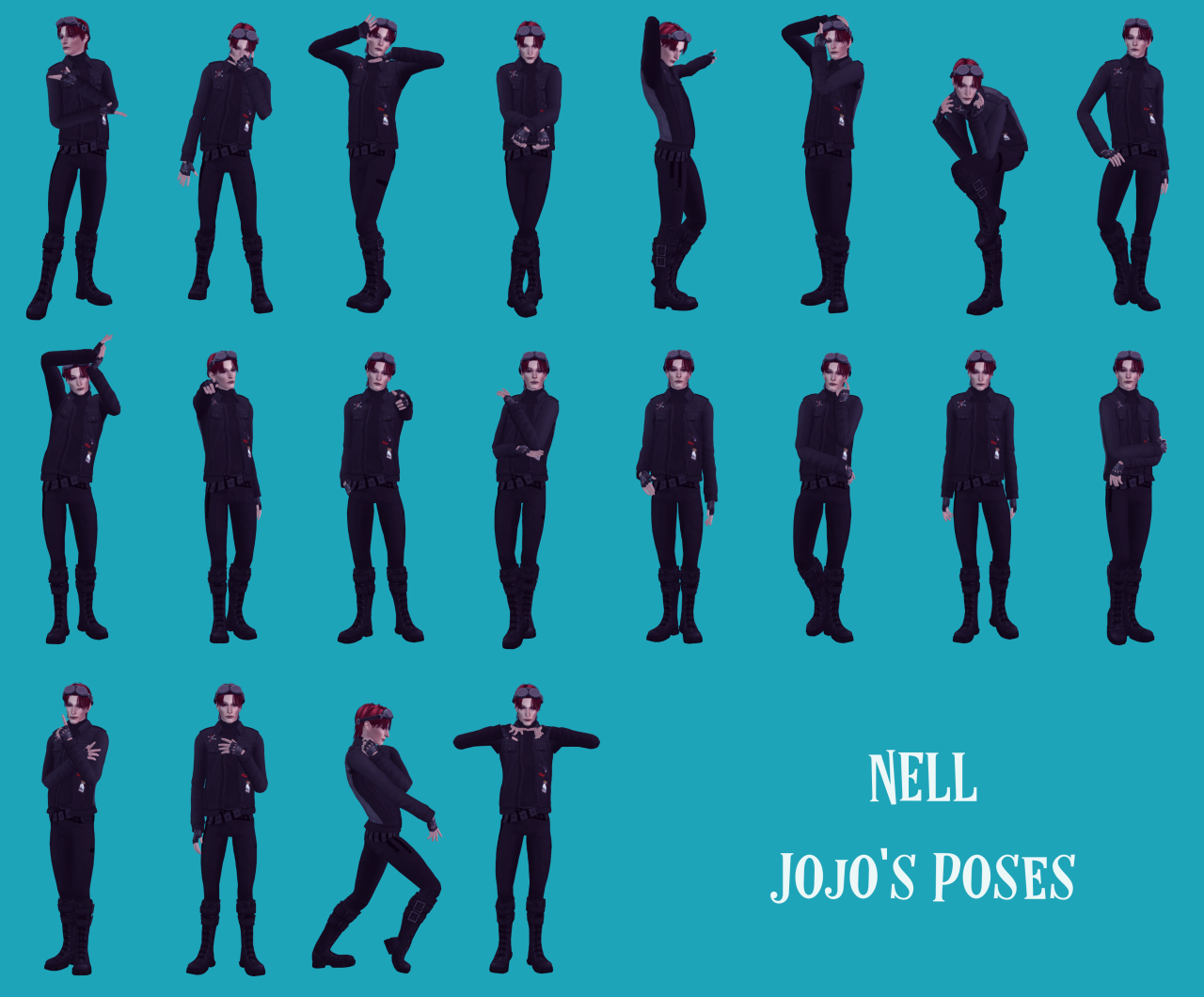 Ridgeport's CC Finds. — nell-le: Jojo's Poses - 20 poses - “all in one”