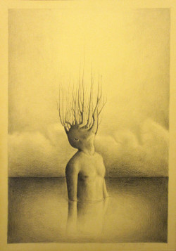 rfmmsd:  Artist: Alessandro Sicioldr &ldquo;Transfiguration&rdquo; Pencil on Paper  20 cm x 30 cm 