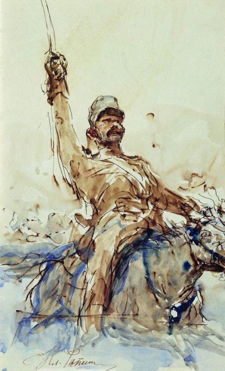 A Rider, Ilya Repin