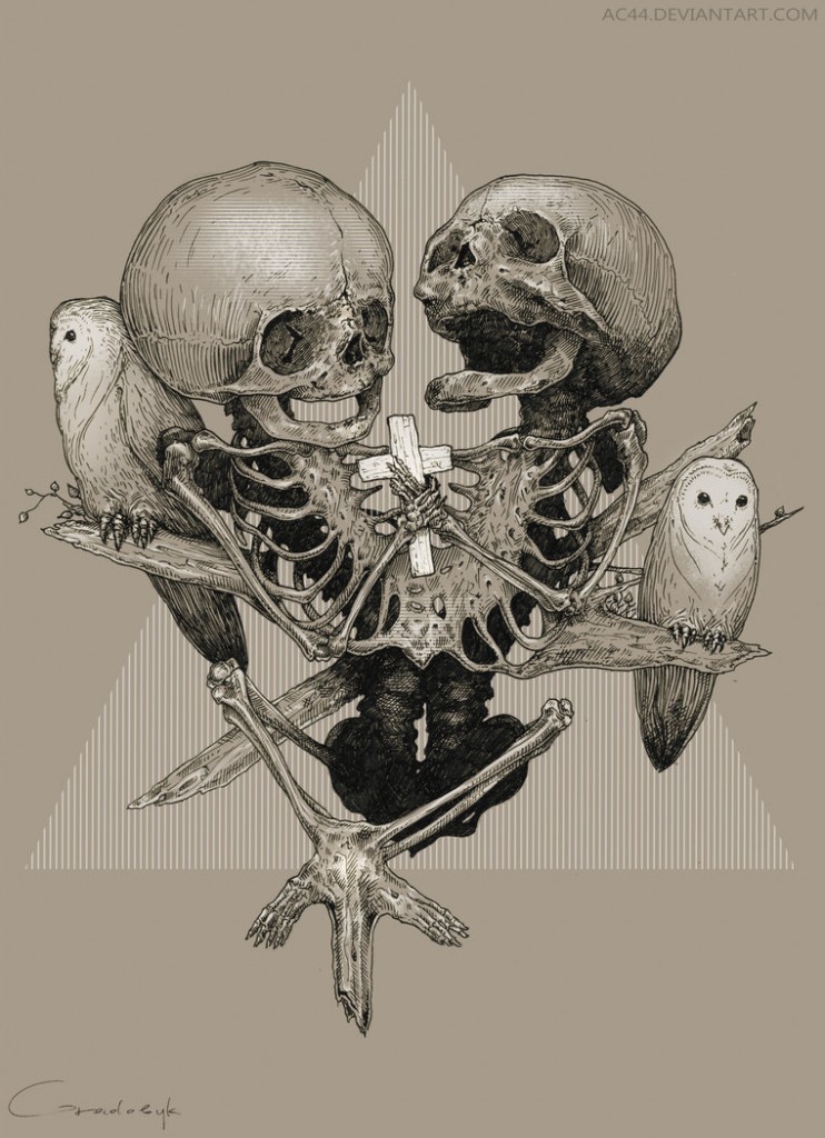 obsessedwithskulls:  Art by Vlad Gradobyk.http://ac44.deviantart.com/