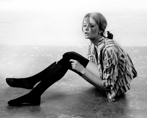 An art student named Gill photographed by Sam Haskins in the early 60s. She is probably best known a