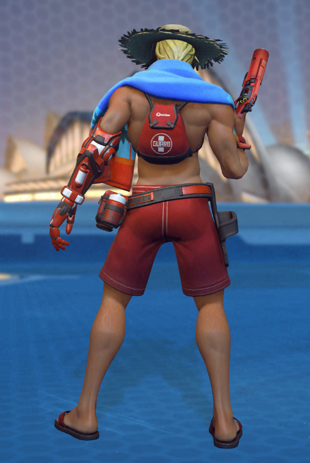 arbitrary-stag: sodomymcscurvylegs:   aku-no-homu: McCree - Lifeguard skin This is