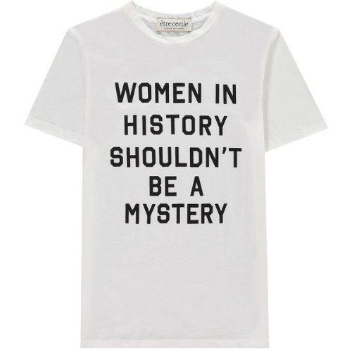 être cécile Etre Cecile x Stylist - Women In History T-Shirt ❤ liked on Polyvore (see more white cre