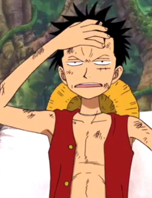 blackusopp: luffy impersonating sanji and zoro with a bonus usopp having a good time!! :’D