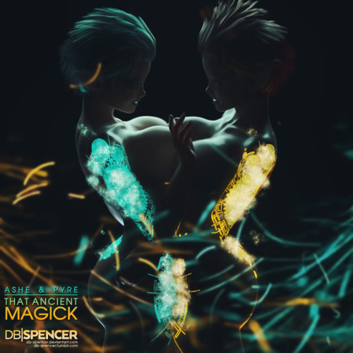 db-spencer:  Ashe & Pyre- That Ancient Magick (final)When Ashe & Pyre bring out that most ancient of Magick from one another, there’s simply no way to properly describe it in modern tongues…This one has been sitting in my project queue for