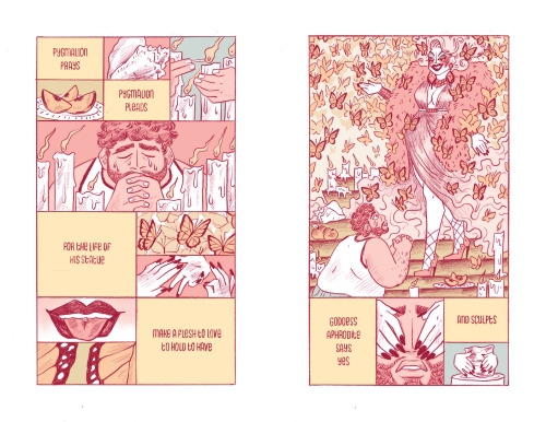 crayfishcoffee:Pygmalion / Galatea~ A Trans Retelling ~printed on white & semi-transparent vellu